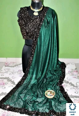 Designer Soft Silk Saree With Stiched Blouse - Pack of:1